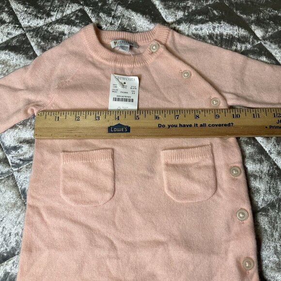 J Crew baby Limited Edition 100% Cashmere Pink One piece 3-6 Months NWT Classic - Picture 3 of 8